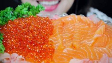 Try the salmon ikura with healthy nutrients