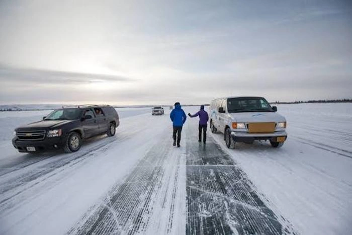 Canada Builds Ice Roads Every Winter