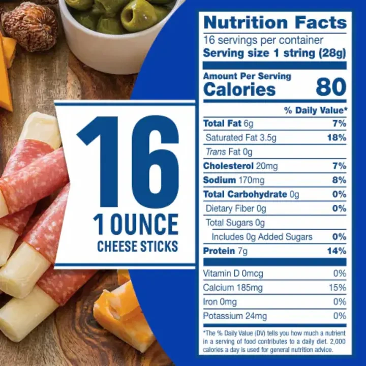 mozzarella string cheese nutrition facts