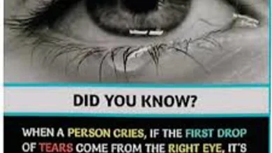 psychological facts about crying right eye